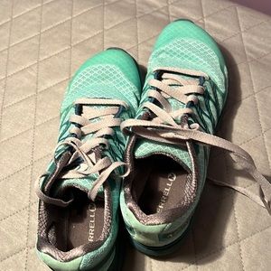 Merrell barefoot sneakers, teal color
